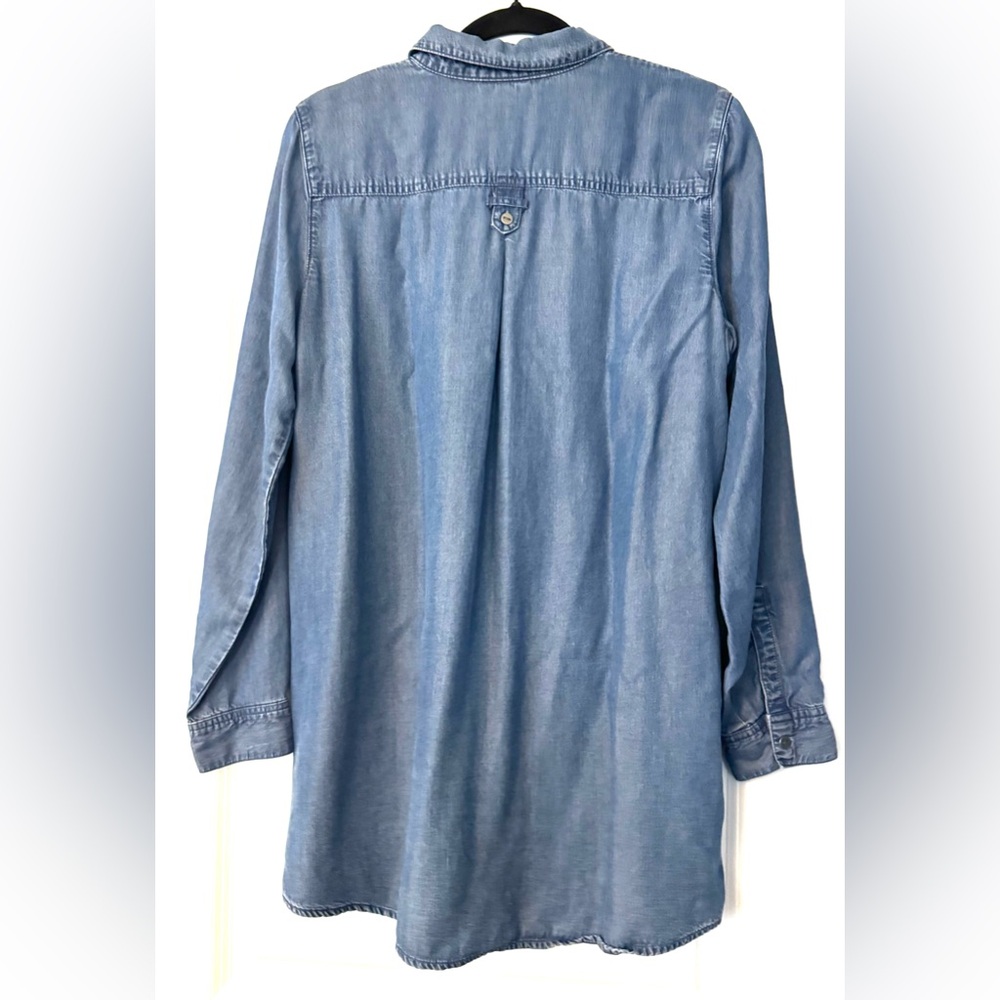 J. Jill Blue Denim Tunic Top - Picture 3 of 7